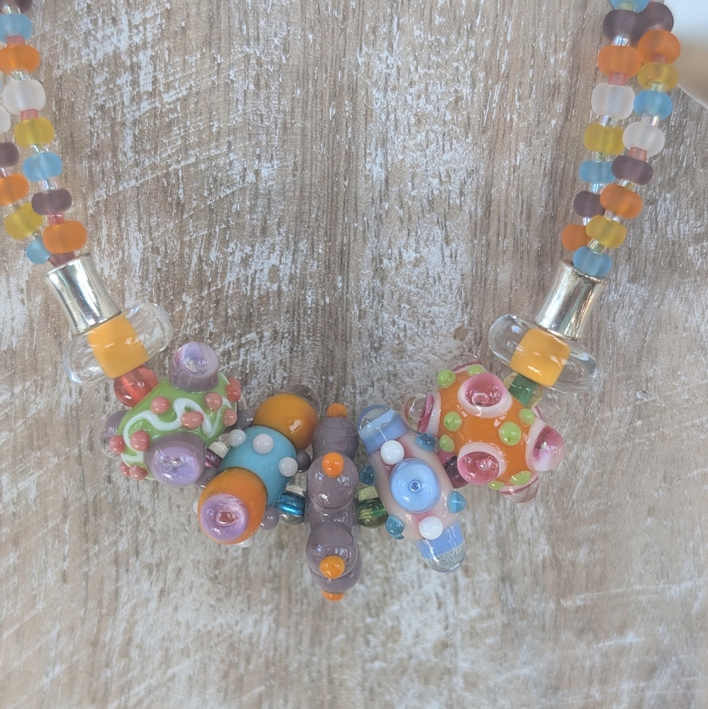 Artisan Beaded And Sterling Silver Bracelet - Picture 7 of 9